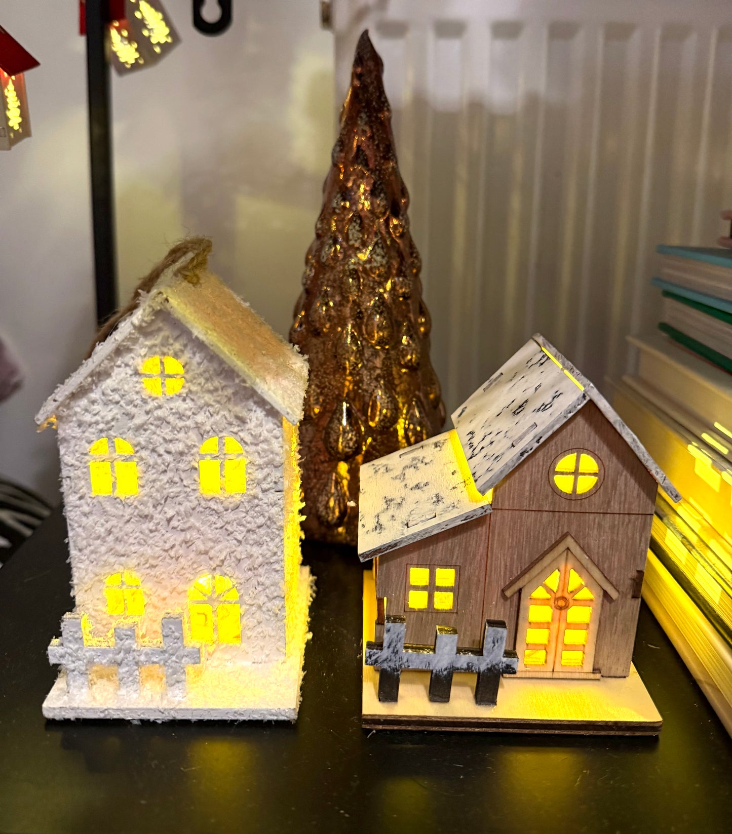 Bronze Glass Christmas Tree Decoration