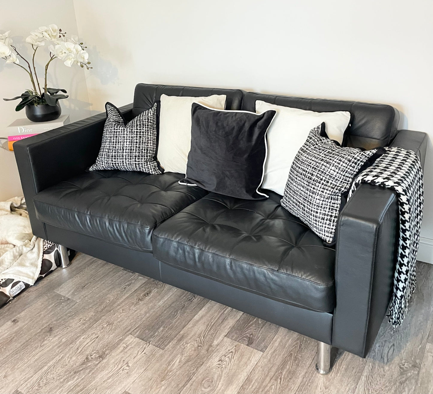 Black Luxury Velvet Cushion