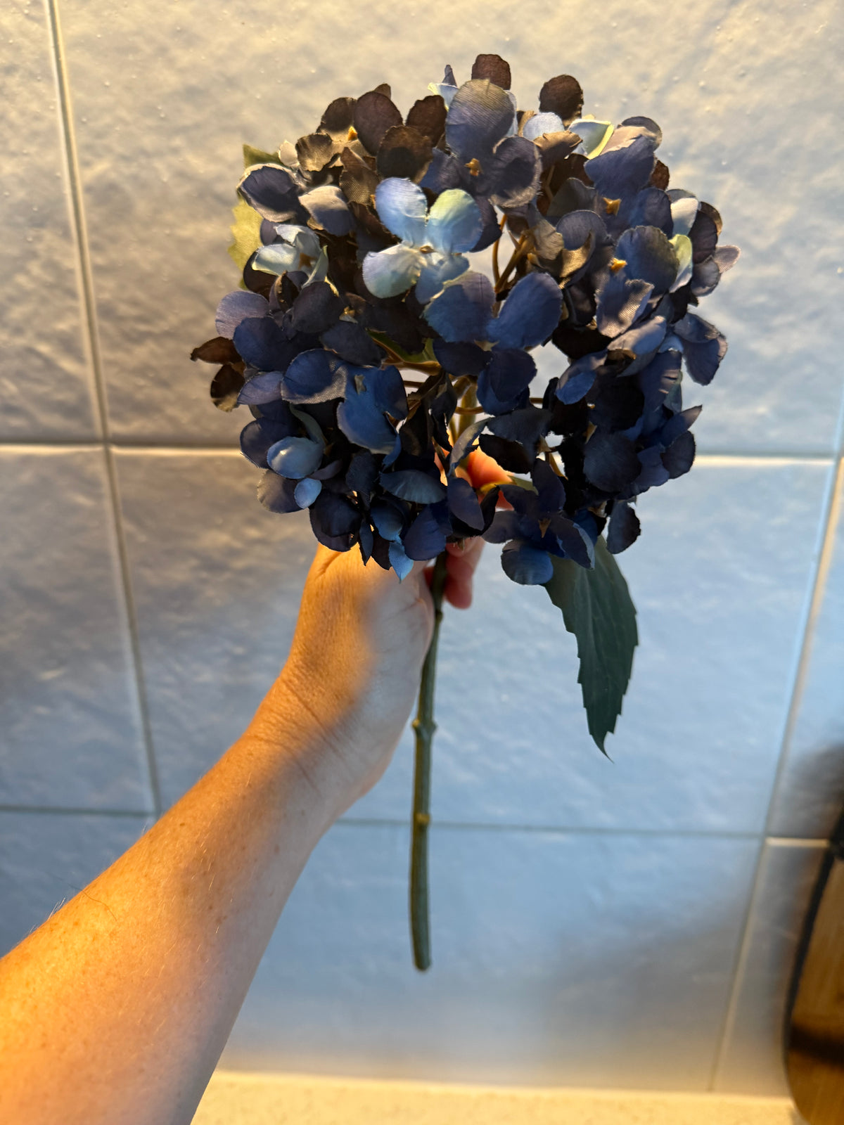 Midnight Blue Artificial Hydrangea