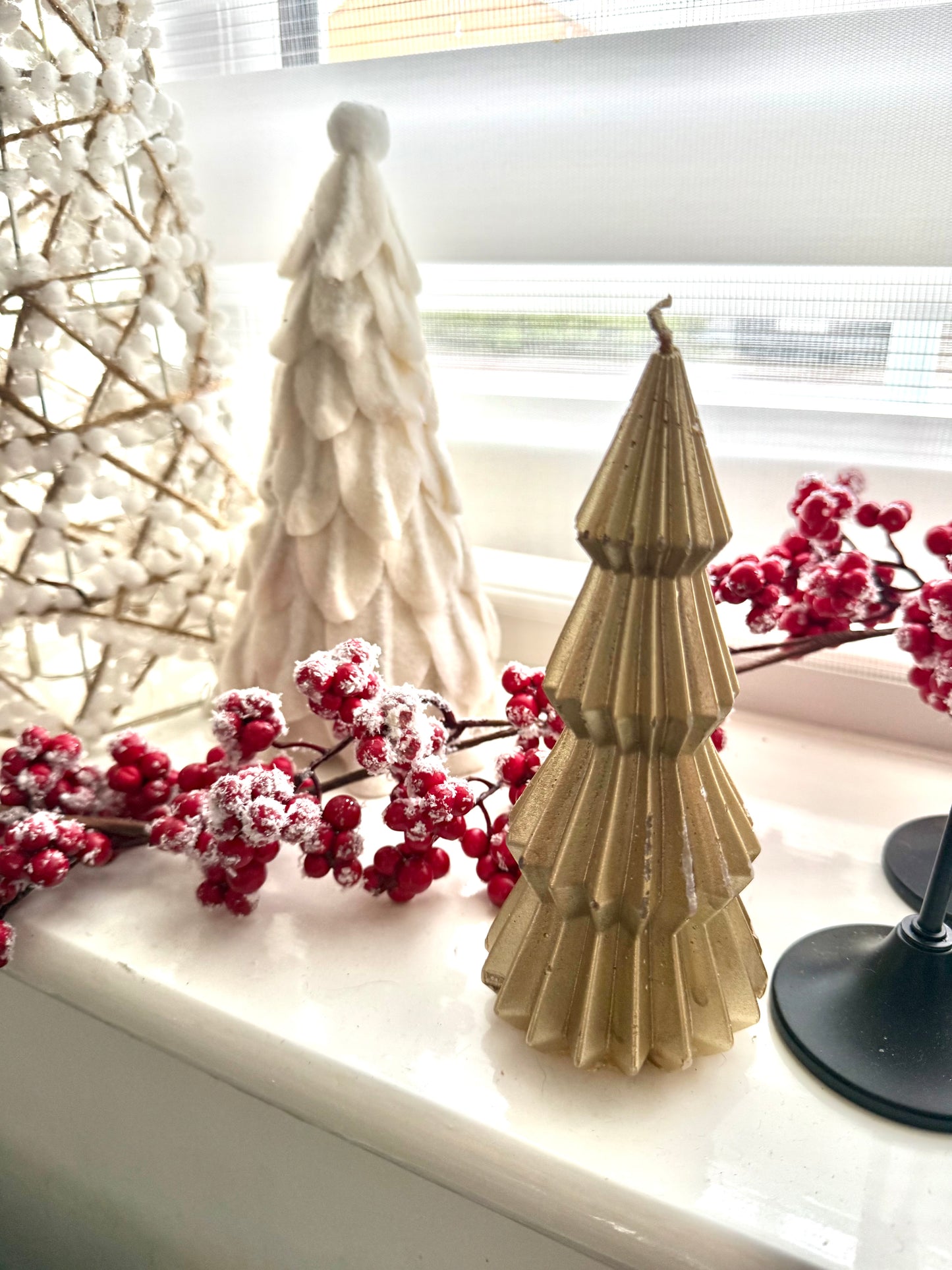 Felt White Christmas Trees