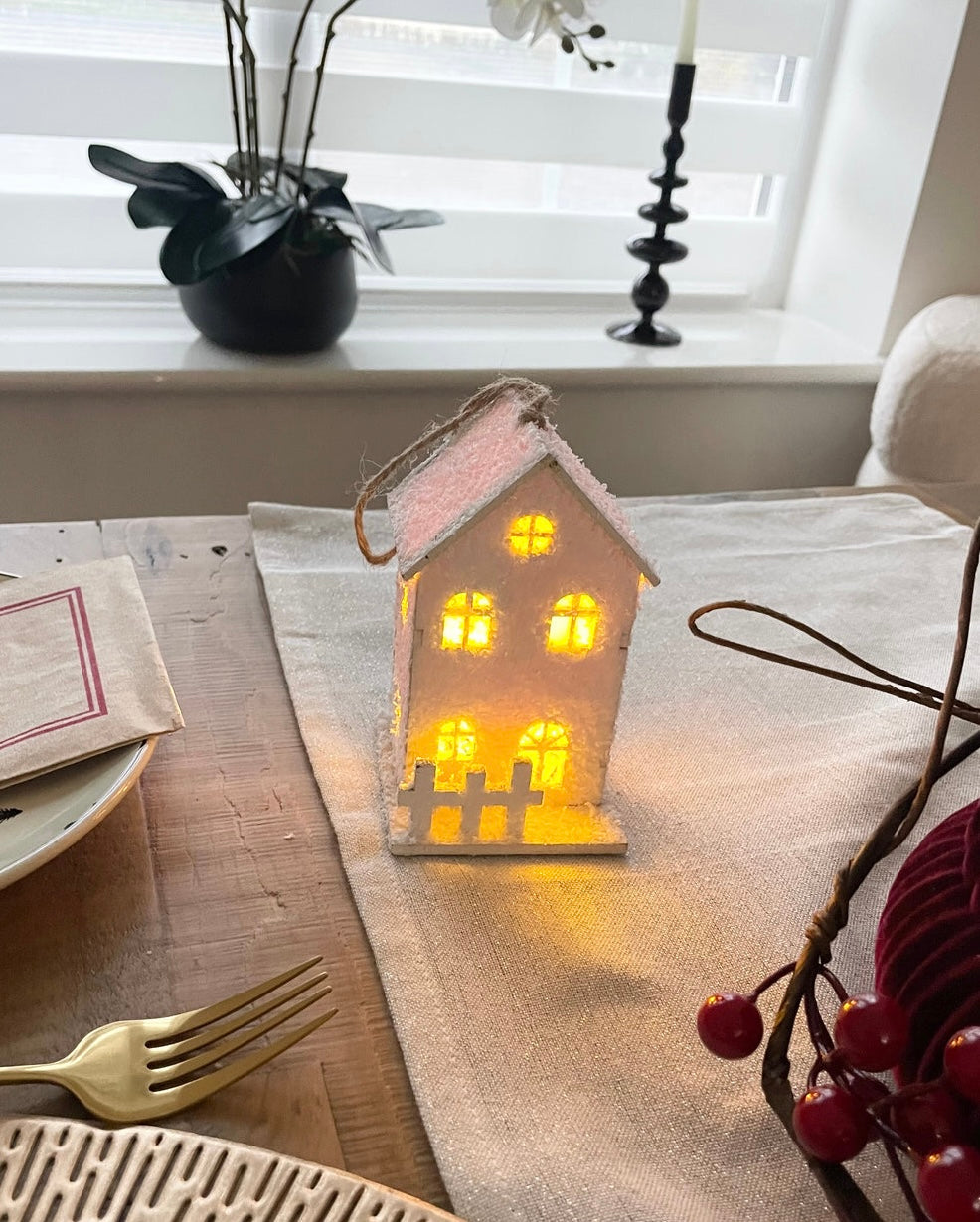 LED Christmas Wooden House