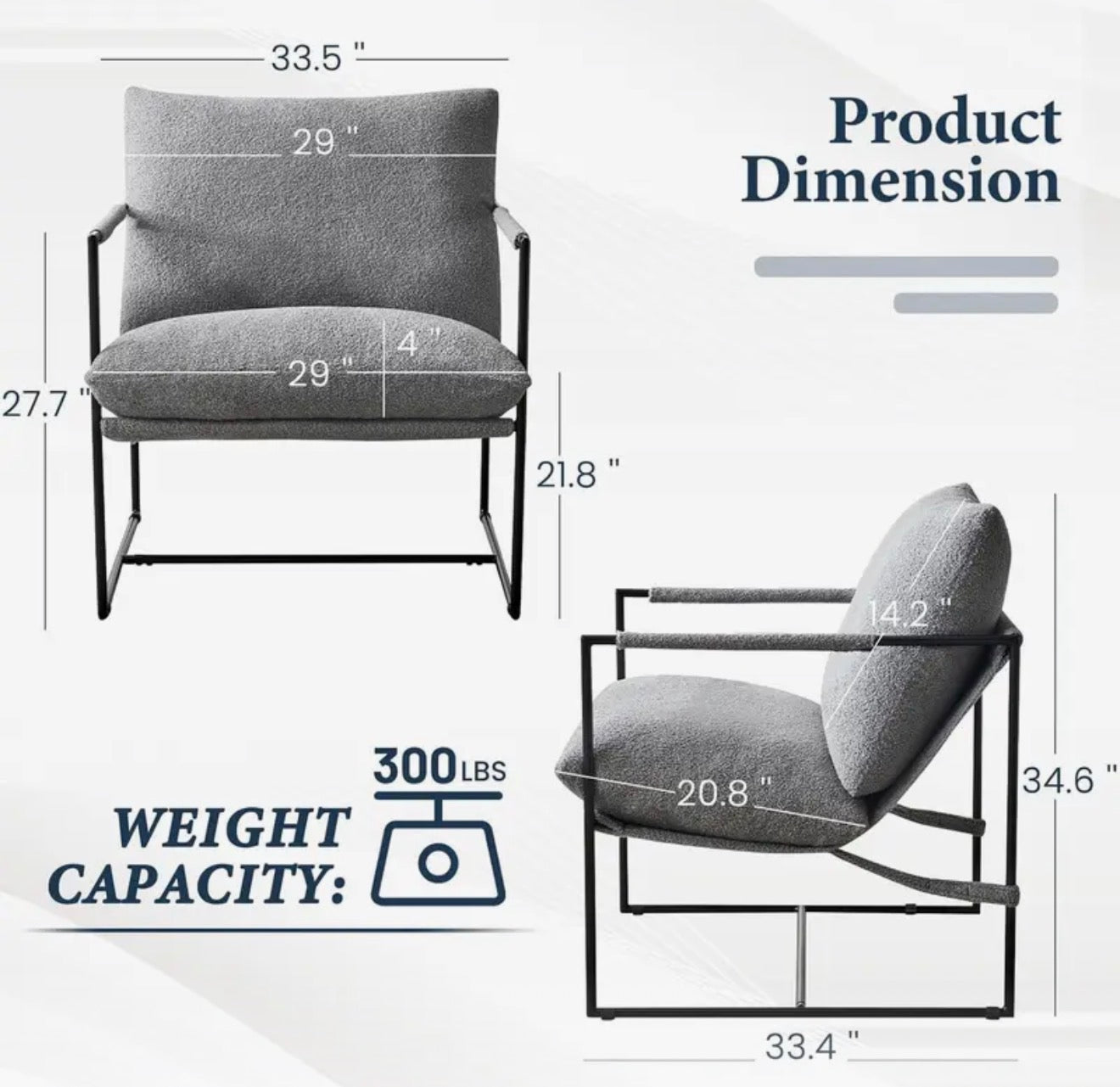 The Brooklyn Boucle Accent Chair