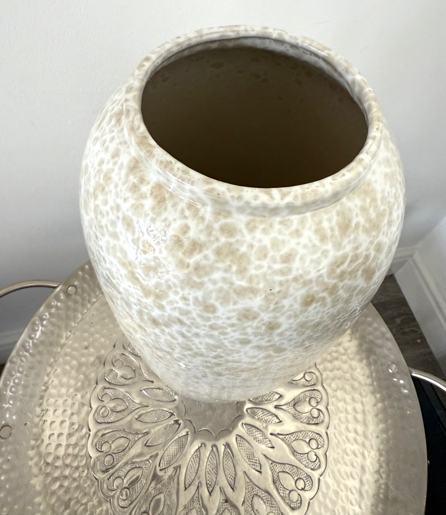 The Arachon Tall Glazed Ceramic Vase