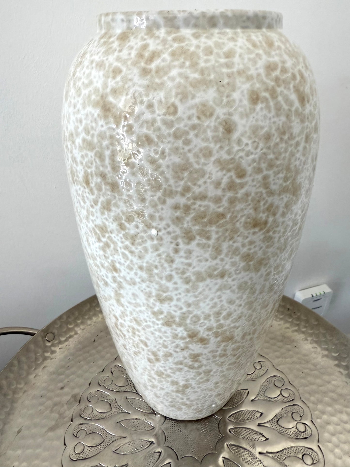 The Arachon Tall Glazed Ceramic Vase