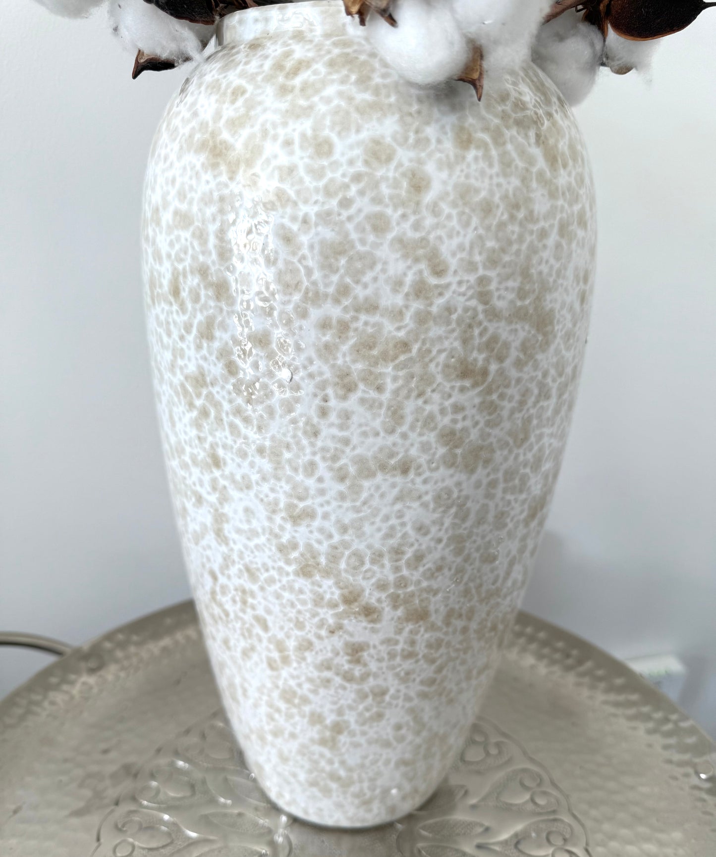The Arachon Tall Glazed Ceramic Vase