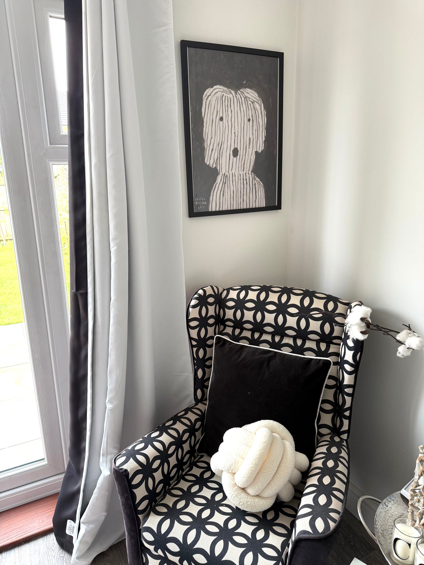 Rupert The Dog Linear Framed Dog Illustration