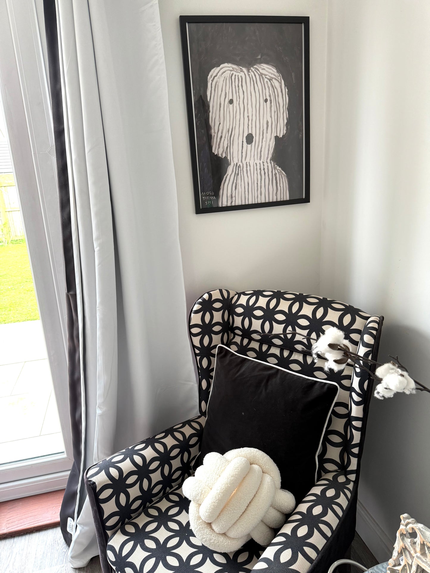 Rupert The Dog Linear Framed Dog Illustration