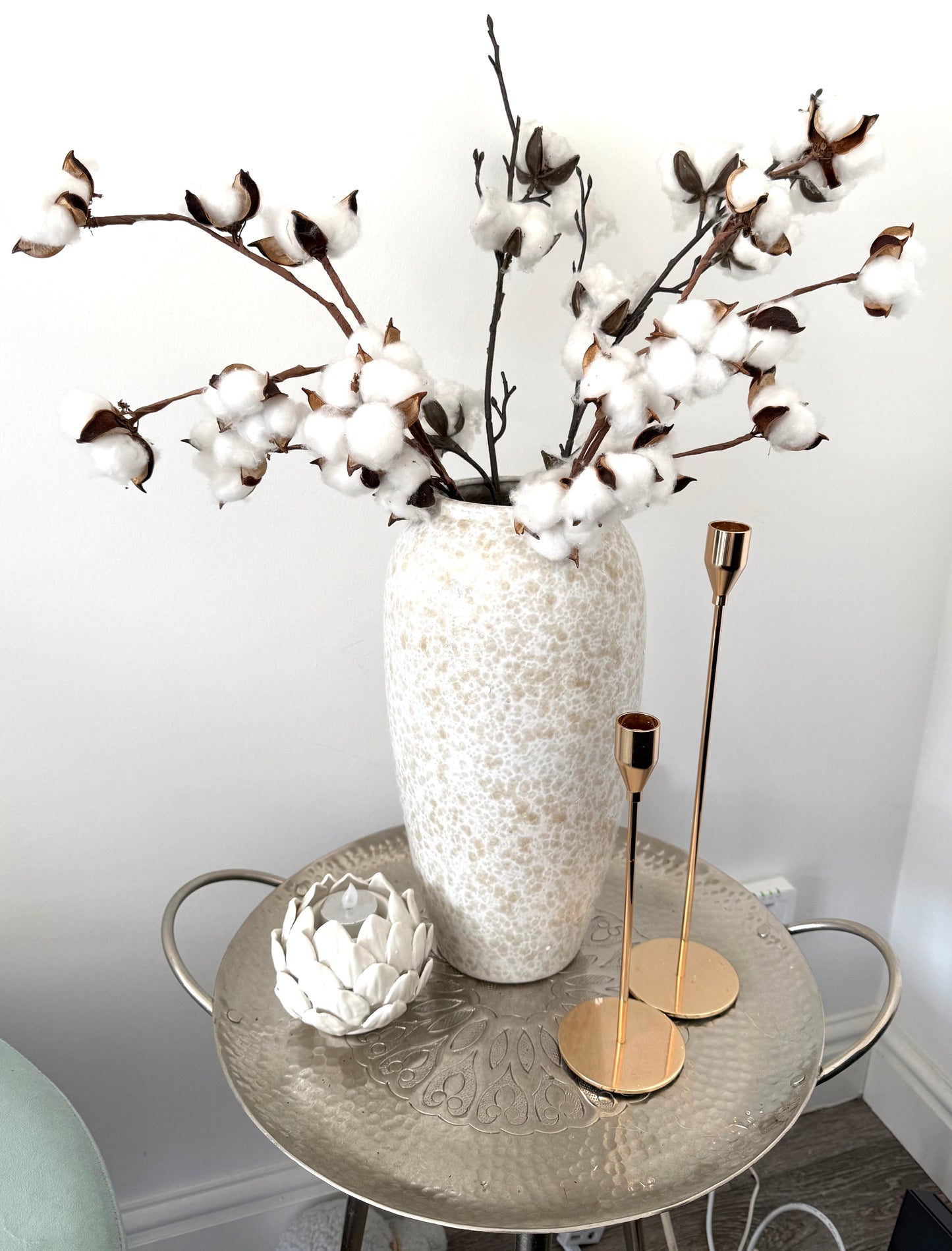 The Arachon Tall Glazed Ceramic Vase