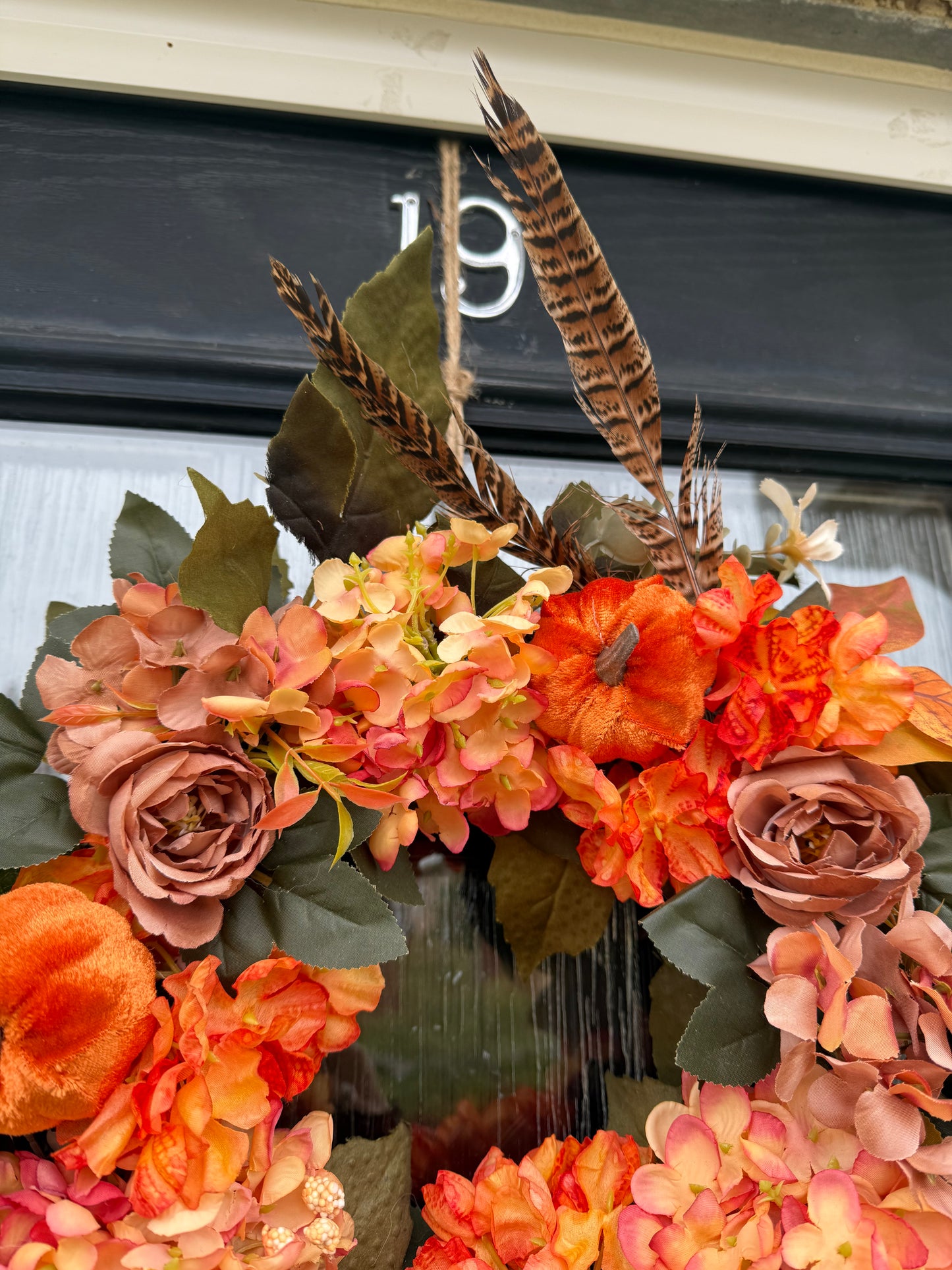 Hand Made Country Chic Autumnal Door Wreath