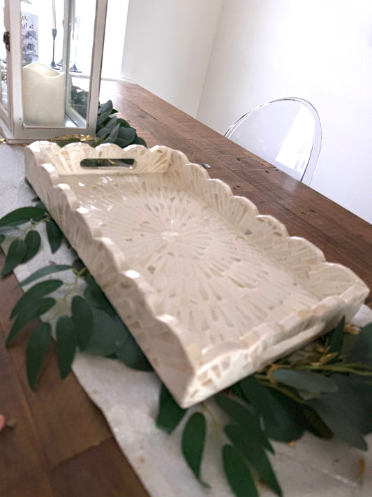 The Belize Mother of Pearl Handmade Tray