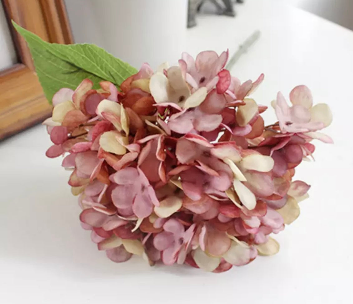 Pink Artificial Hydrangea Stems