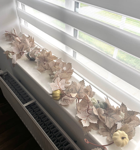 Maple Leaf & Berry Artificial Pumpkin Garland