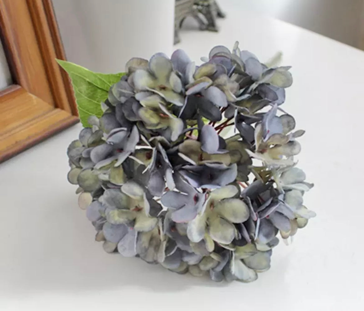 Blue Artificial Hydrangea Stem