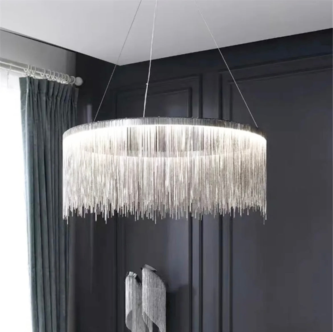 The Bardot Silver Chandelier Light