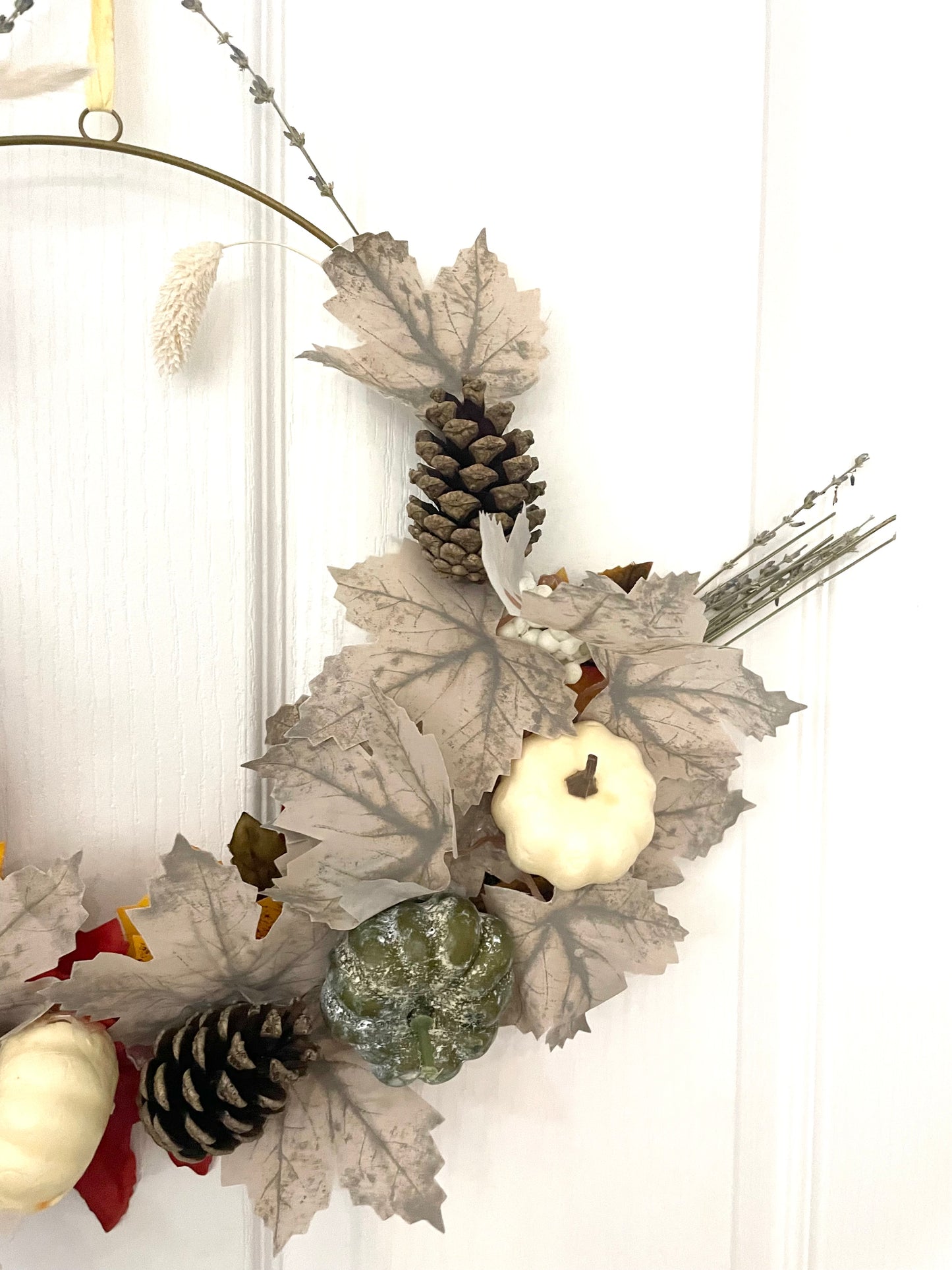 The Artificial Pumpkin & Lavender Wreath