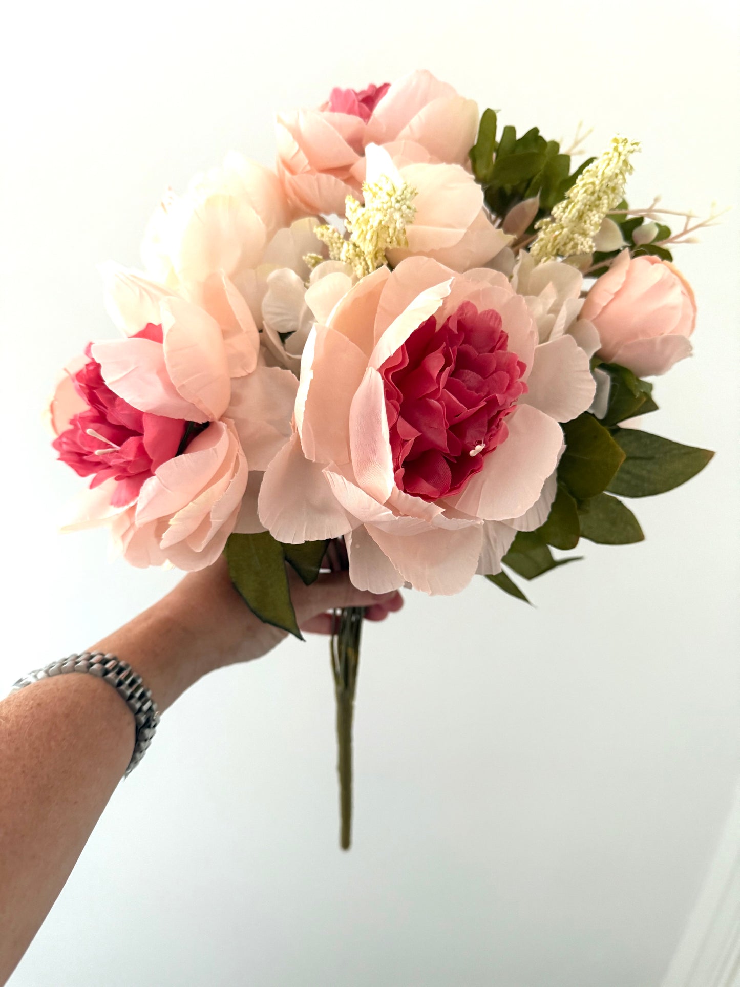 The Brittany Peony Artificial Pink Bouquet