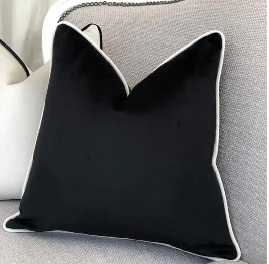 Black Luxury Velvet Cushion