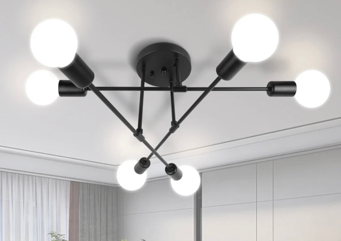 The Copenhagen Black Contemporary Ceiling Light