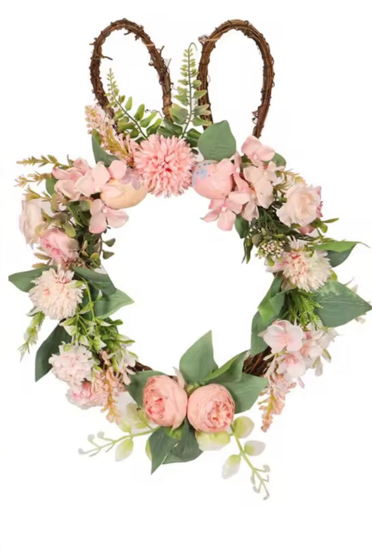 Bunny Artificial Door Wreath