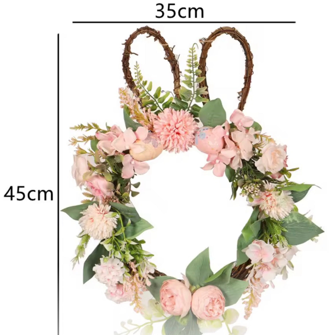 Bunny Artificial Door Wreath