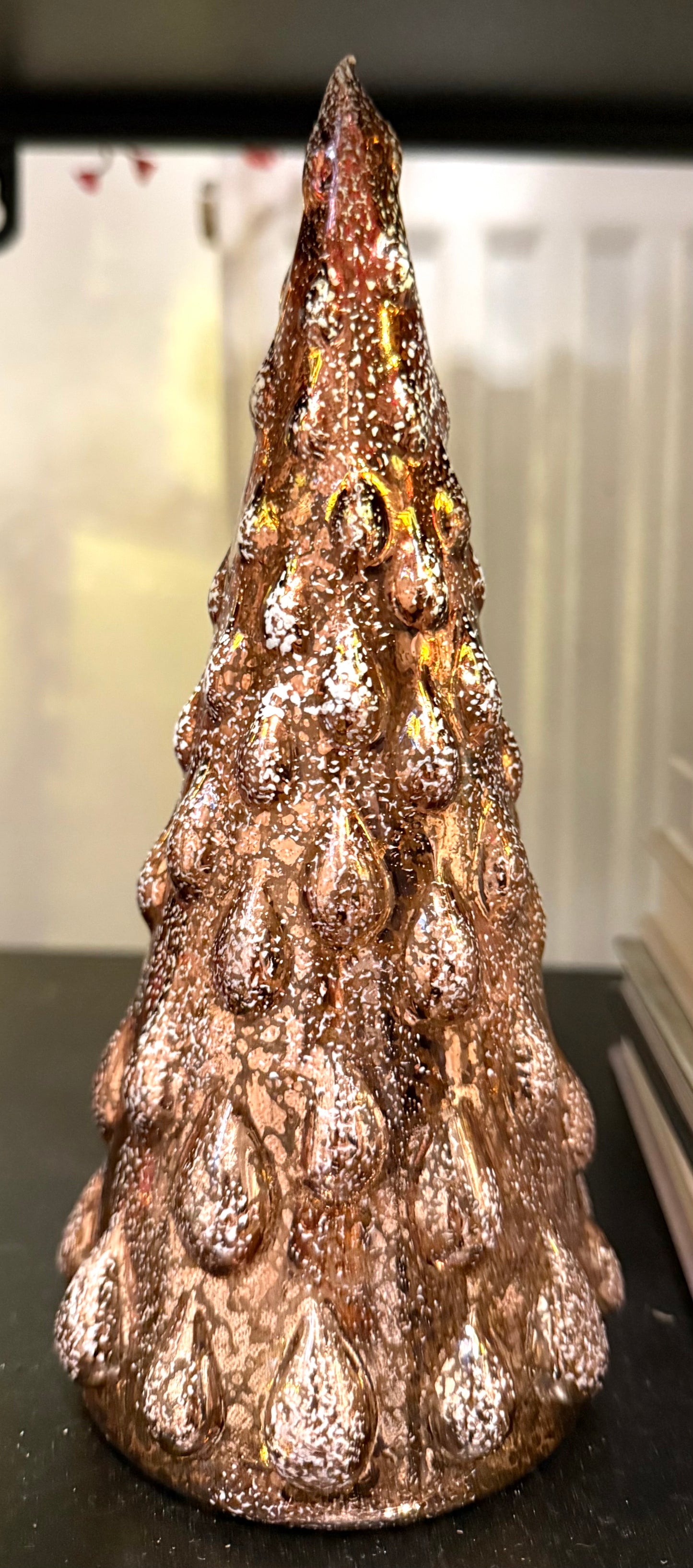 Bronze Glass Christmas Tree Decoration