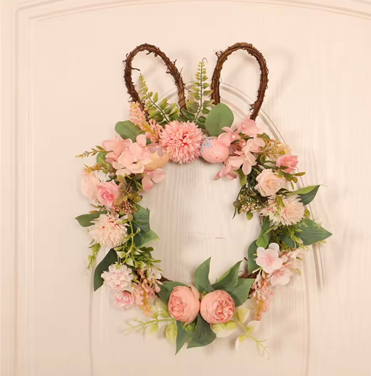 Bunny Artificial Door Wreath