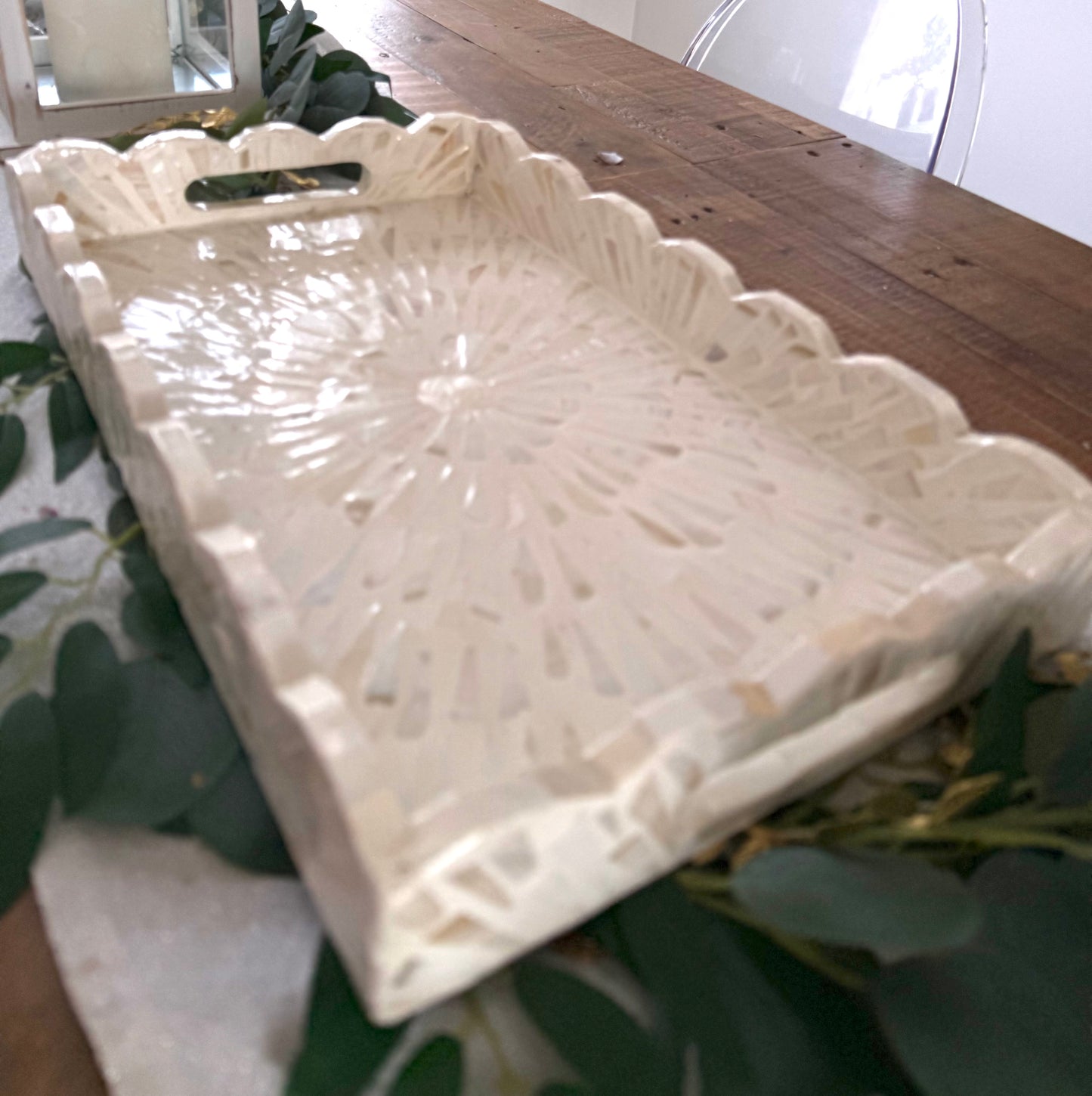 The Belize Mother of Pearl Handmade Tray