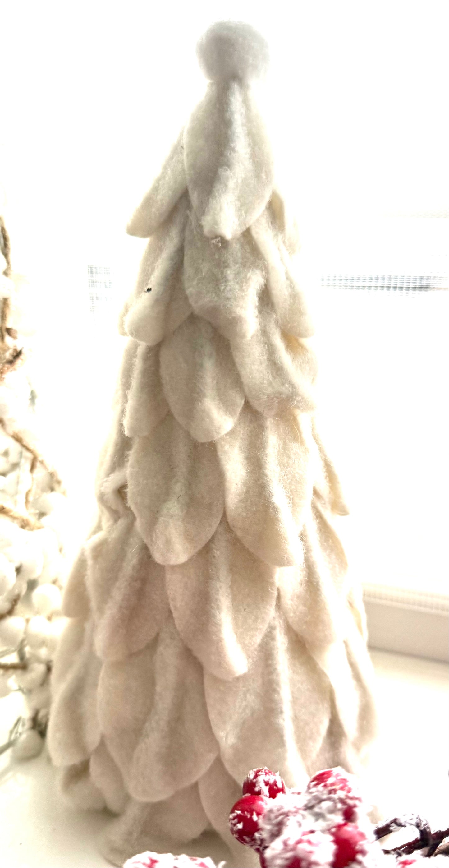 Felt White Christmas Trees