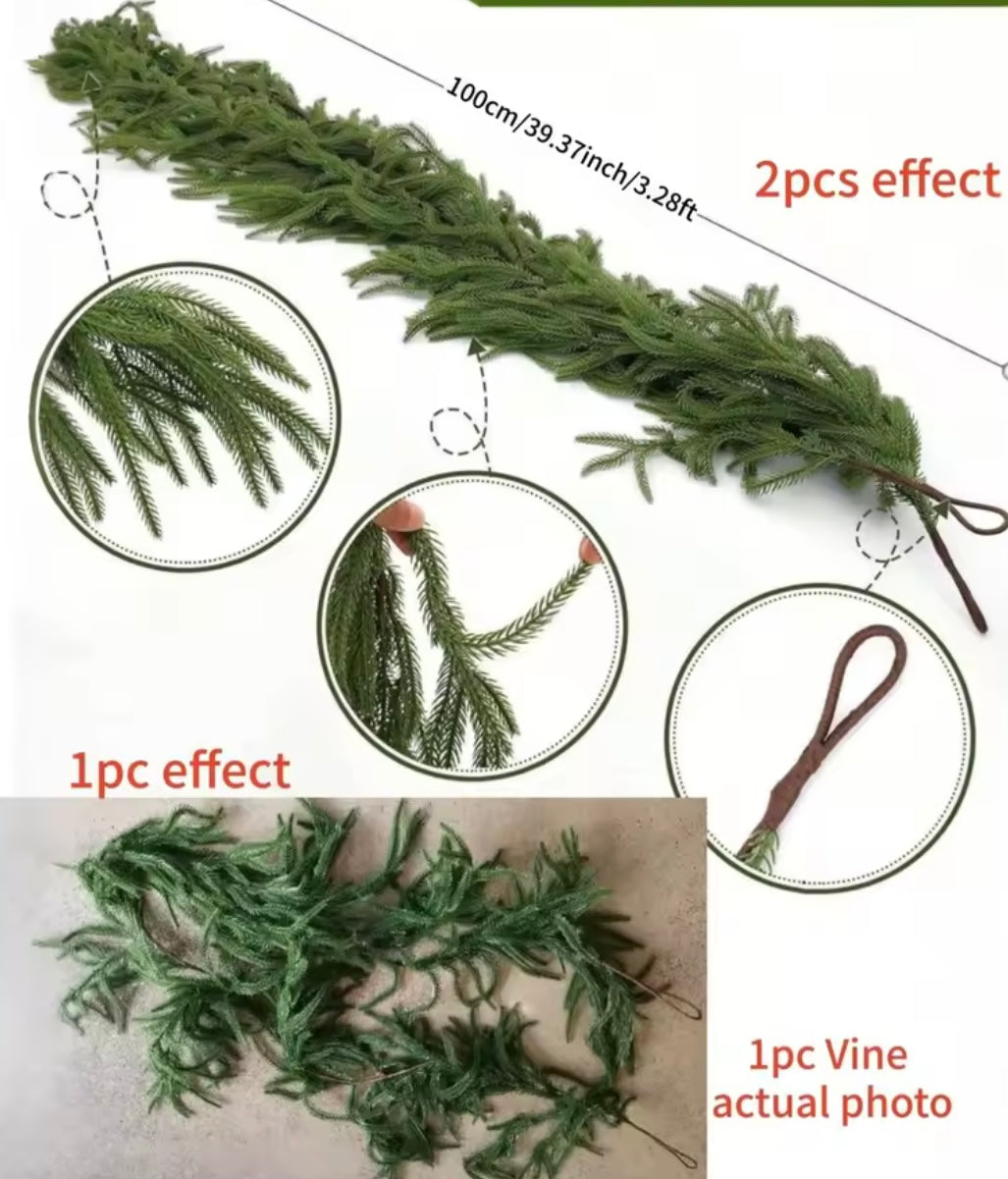 Artificial Nordic Pine Garland
