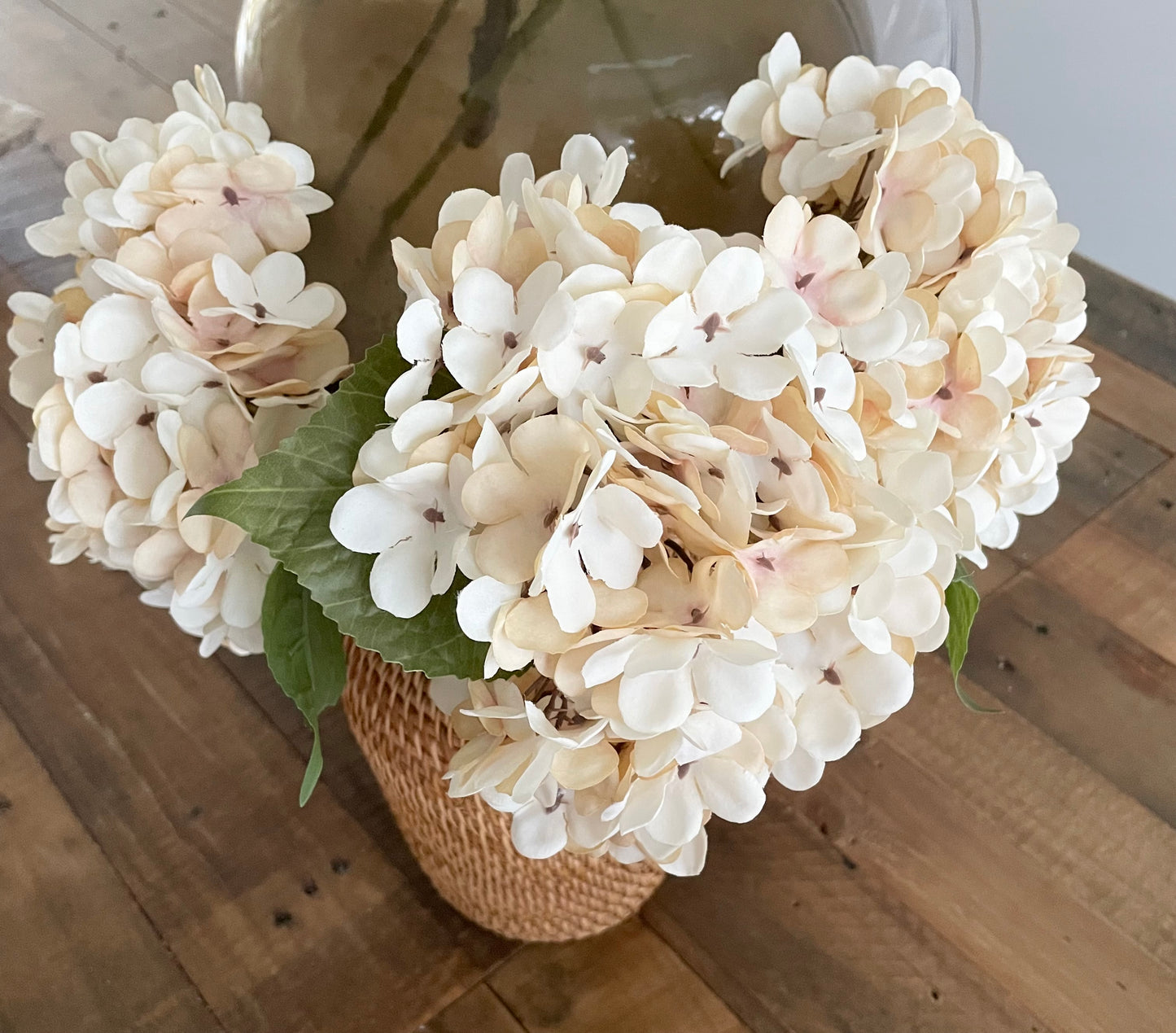 Cream Artificial Hydrangea Stems