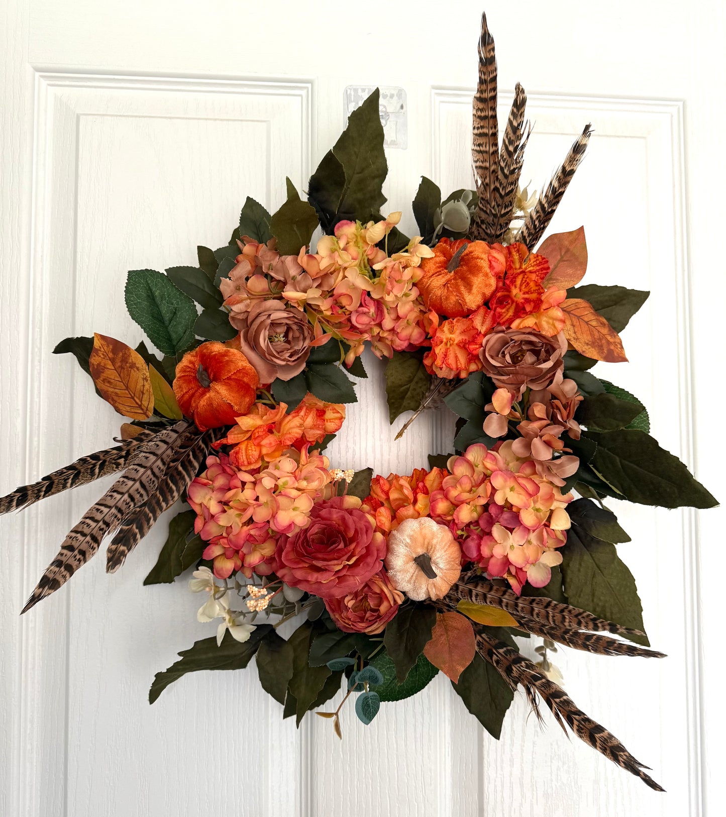 Hand Made Country Chic Autumnal Door Wreath
