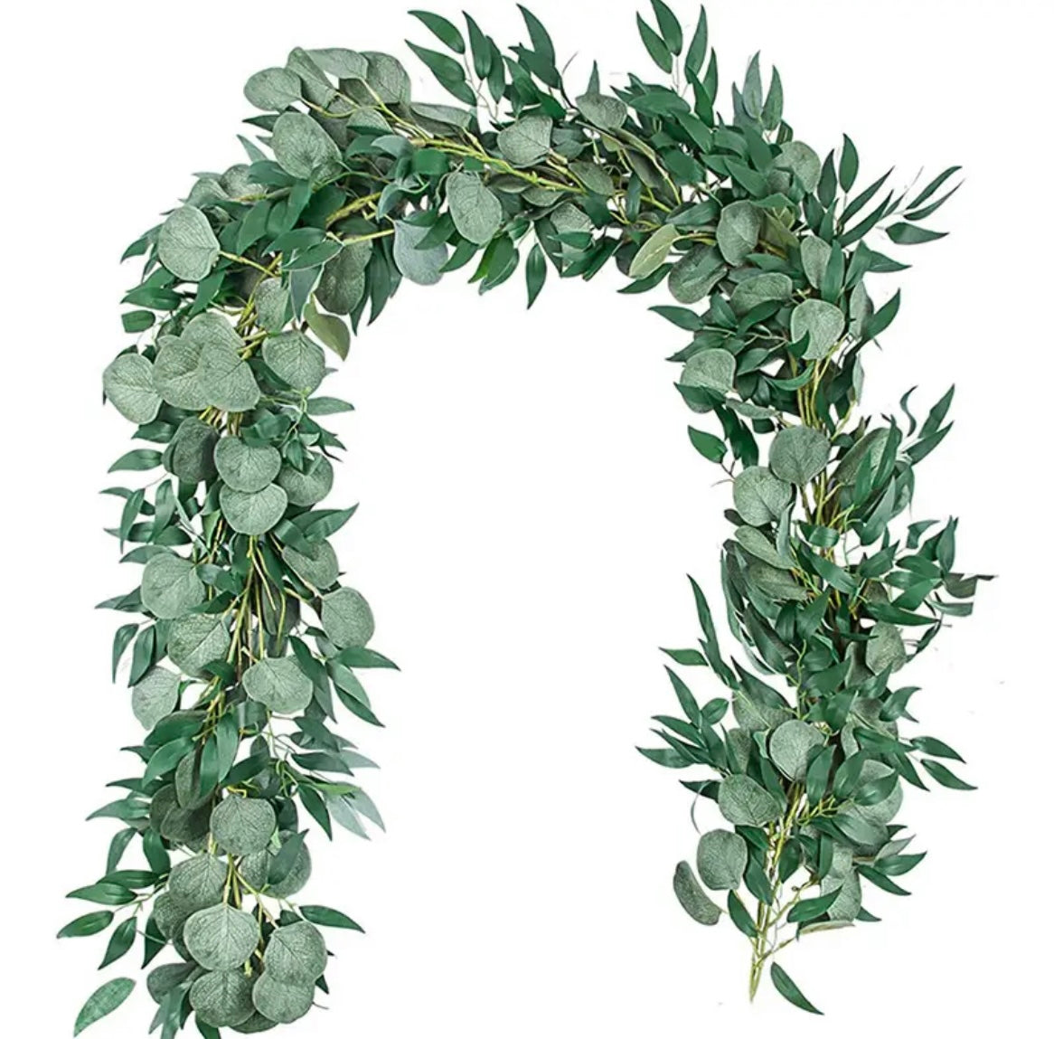 Green Artificial Eucalyptus Garland