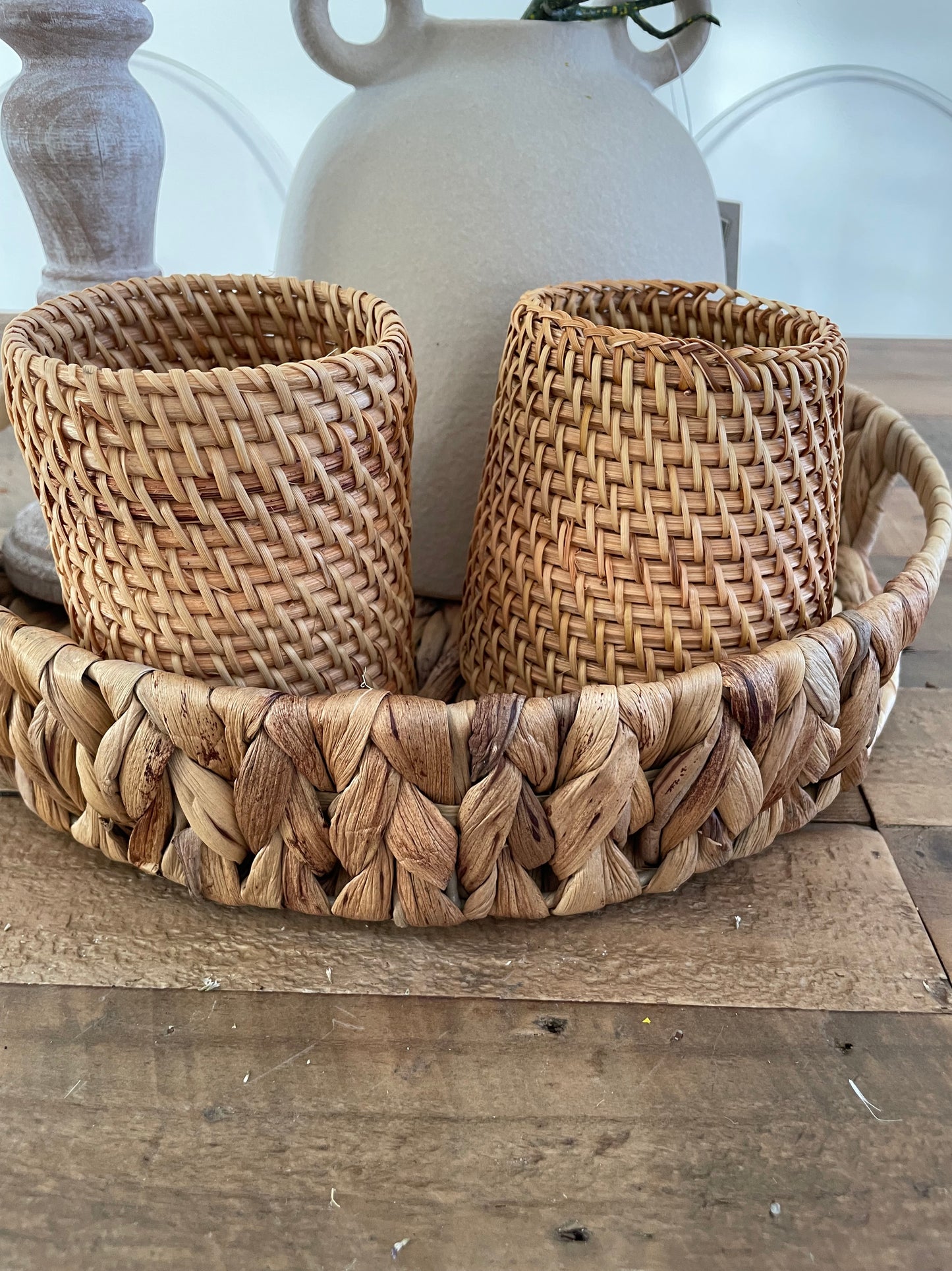 Natural Rattan Woven Tray