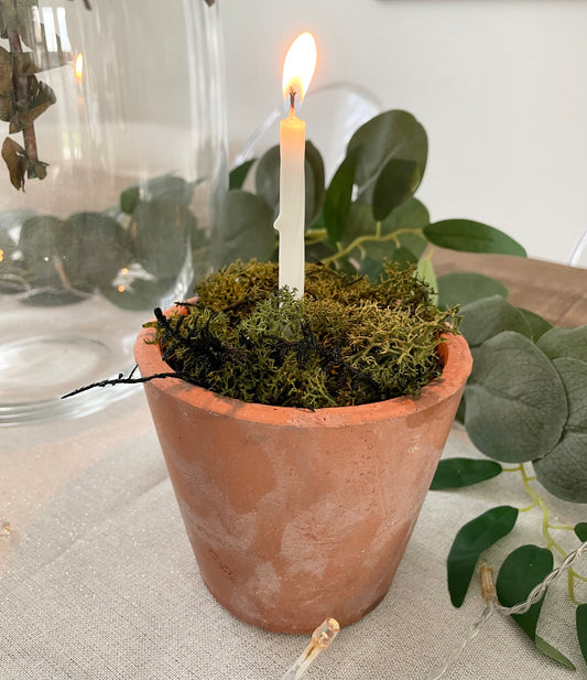 The Orkney Terracotta Pot Candle Holder