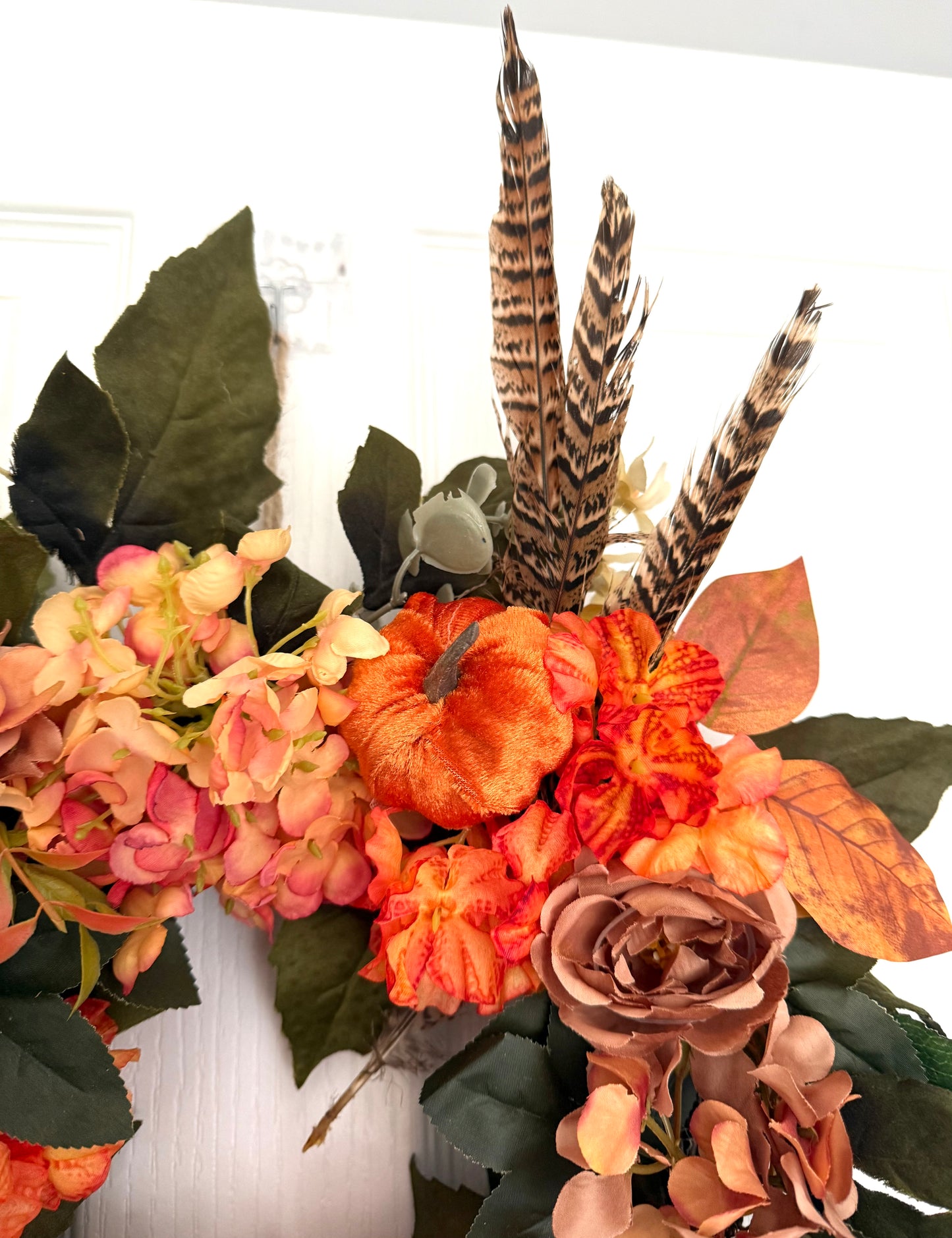 Hand Made Country Chic Autumnal Door Wreath