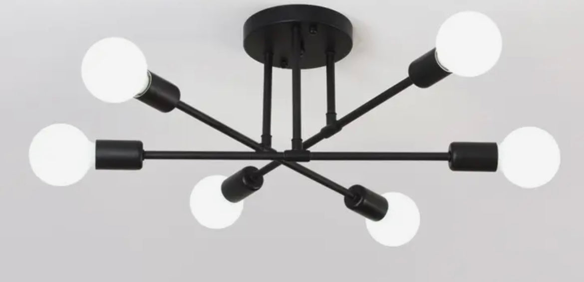 The Copenhagen Black Contemporary Ceiling Light