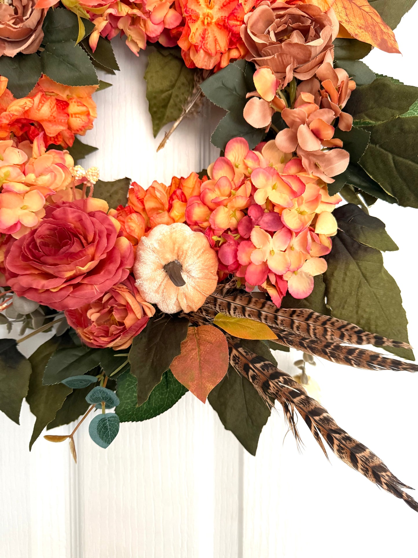 Hand Made Country Chic Autumnal Door Wreath