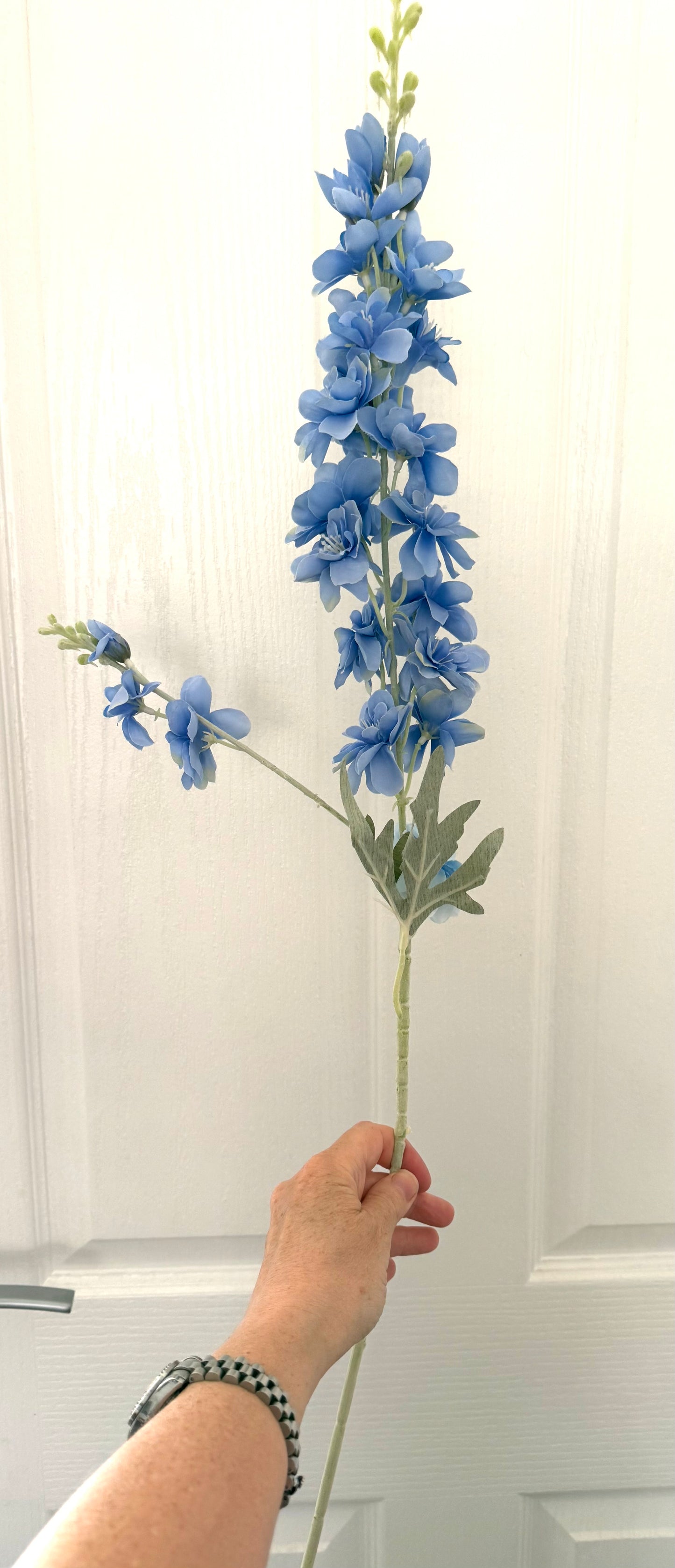 Blue Artificial Large Delphinium Stems