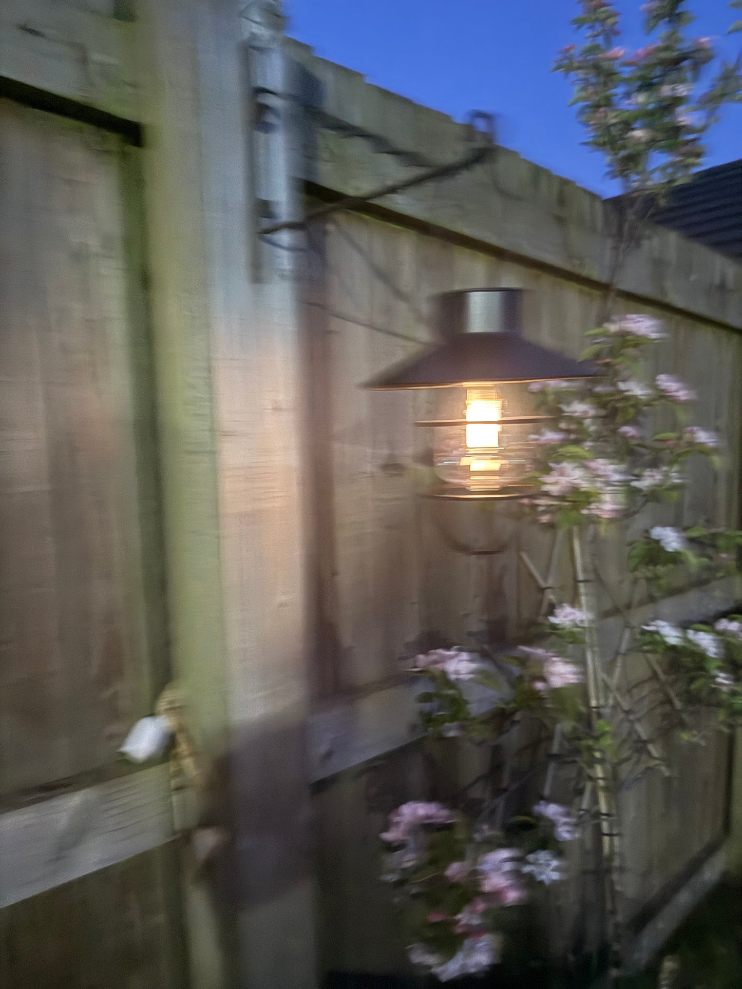 Black metal Solar Outdoor Lantern