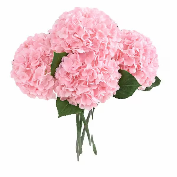 Light Pink Artificial Hydrangeas Stems