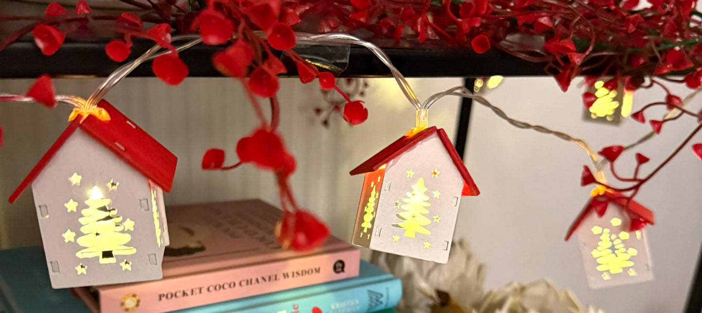 Christmas House LED Garland