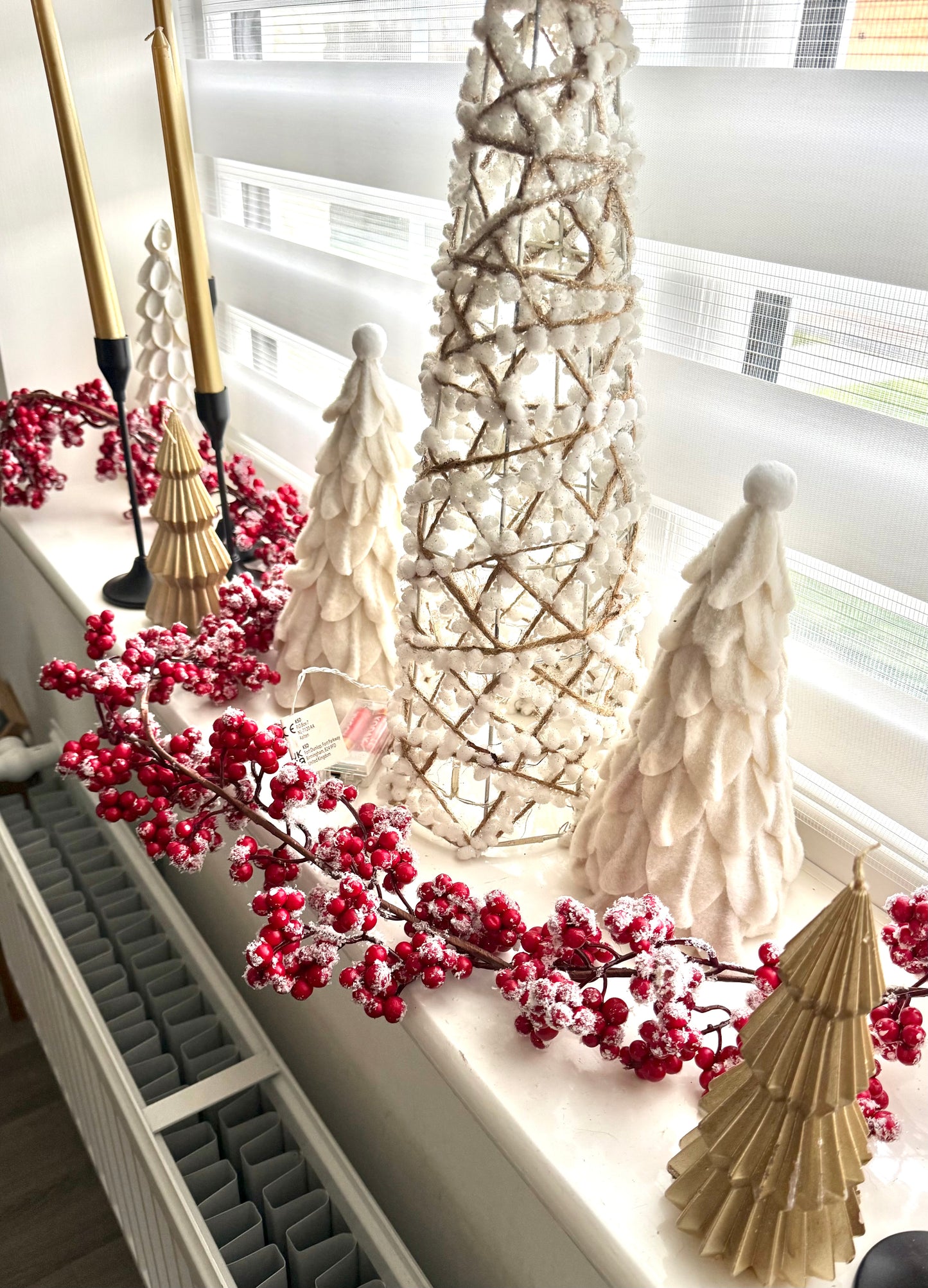 Felt White Christmas Trees