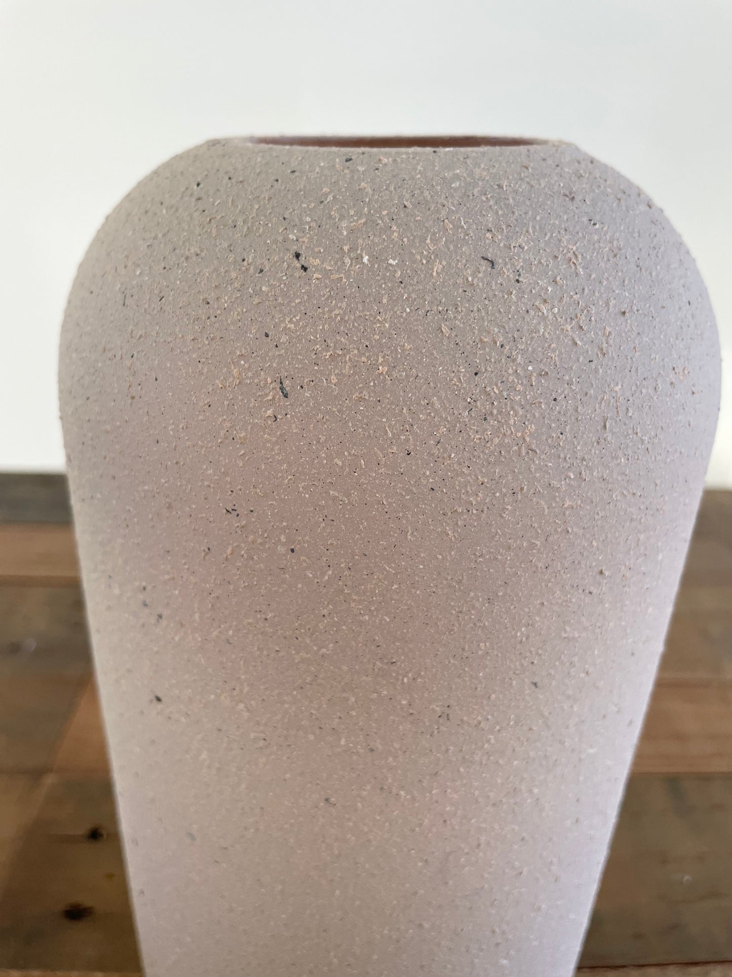 The Anoa Stone Effect Textured Glass Vase