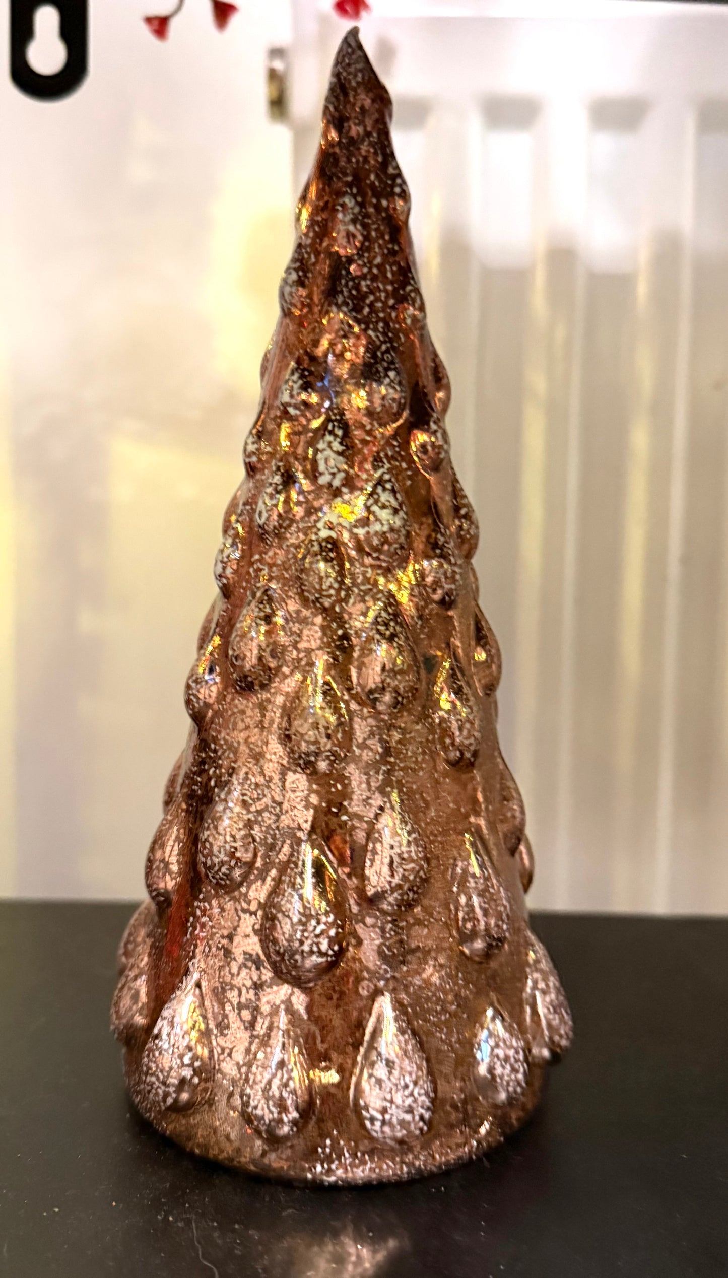 Bronze Glass Christmas Tree Decoration