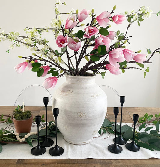 Artificial Pink Magnolia Stems