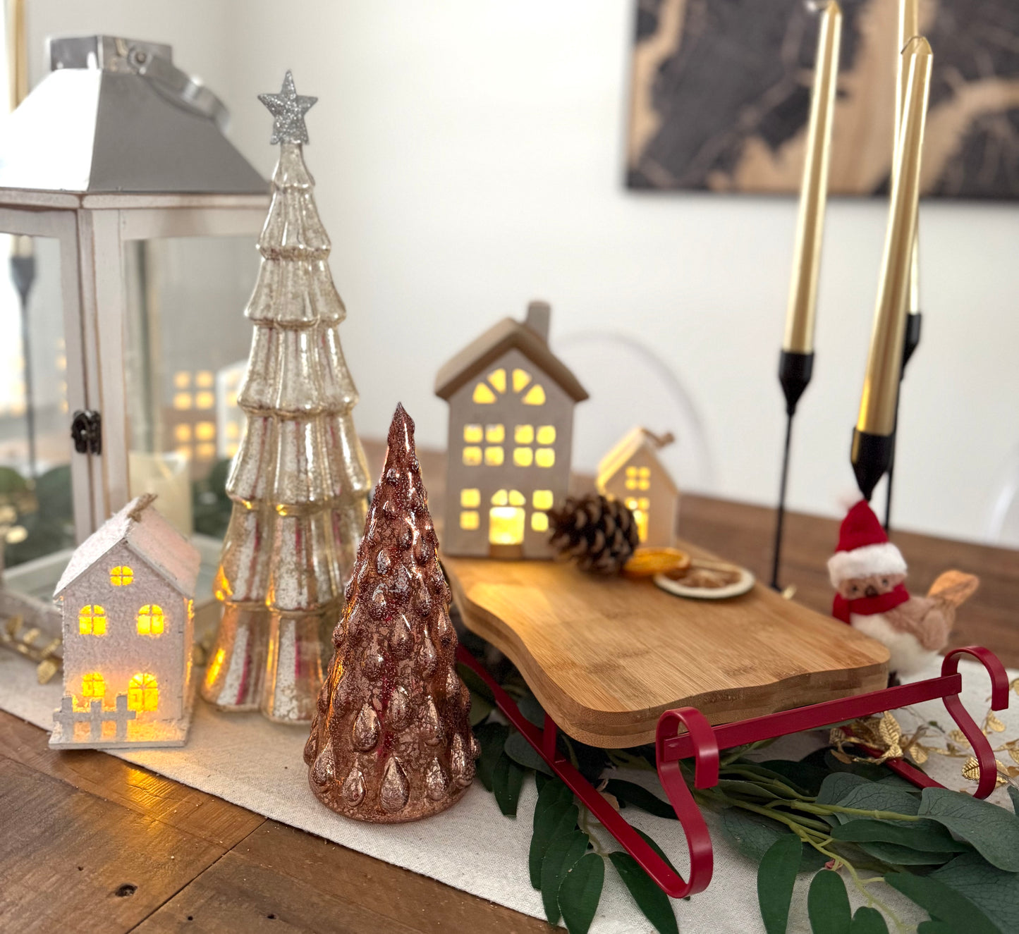 Scandi Style White LED Tree Decoration