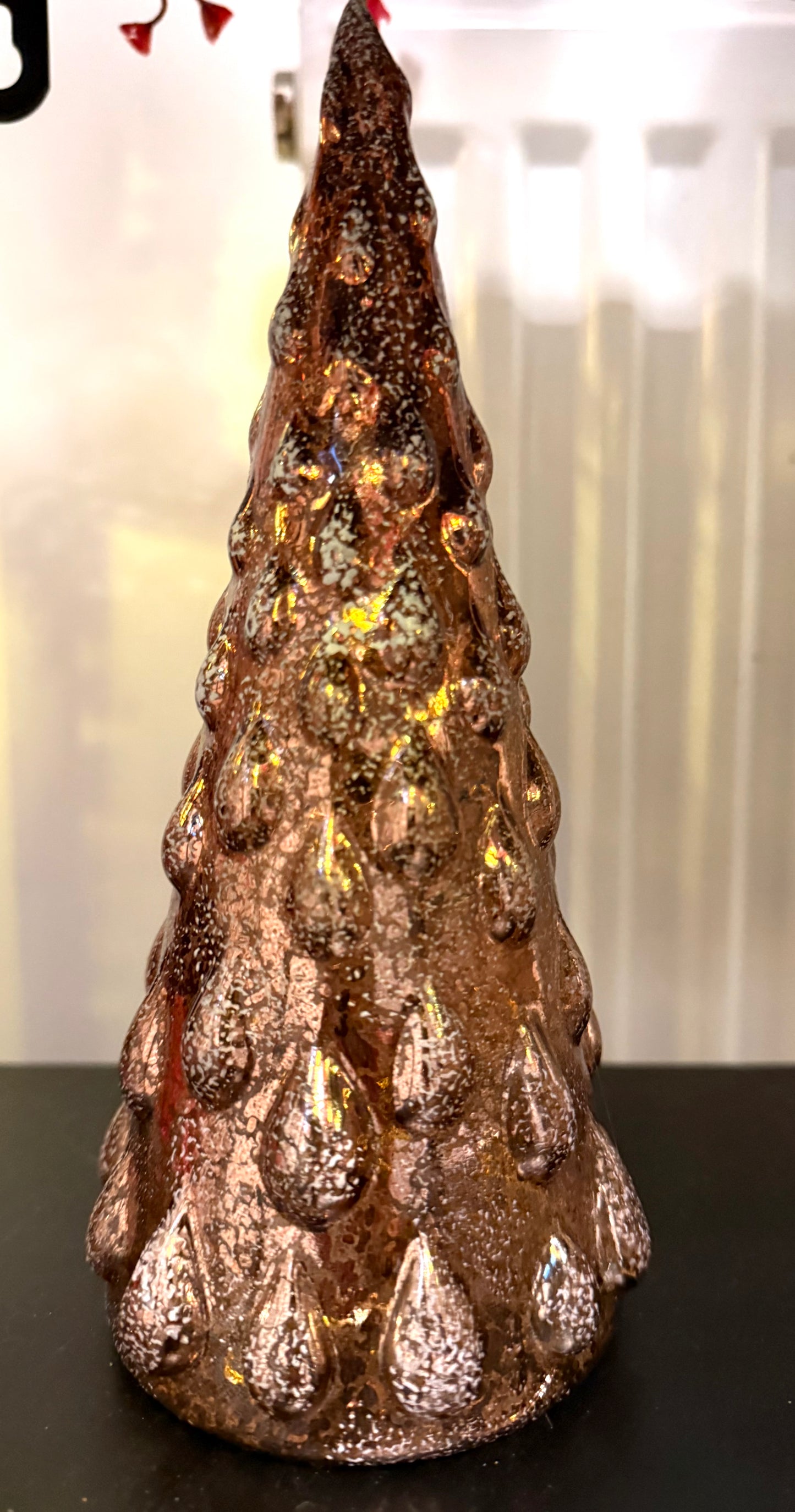 Bronze Glass Christmas Tree Decoration