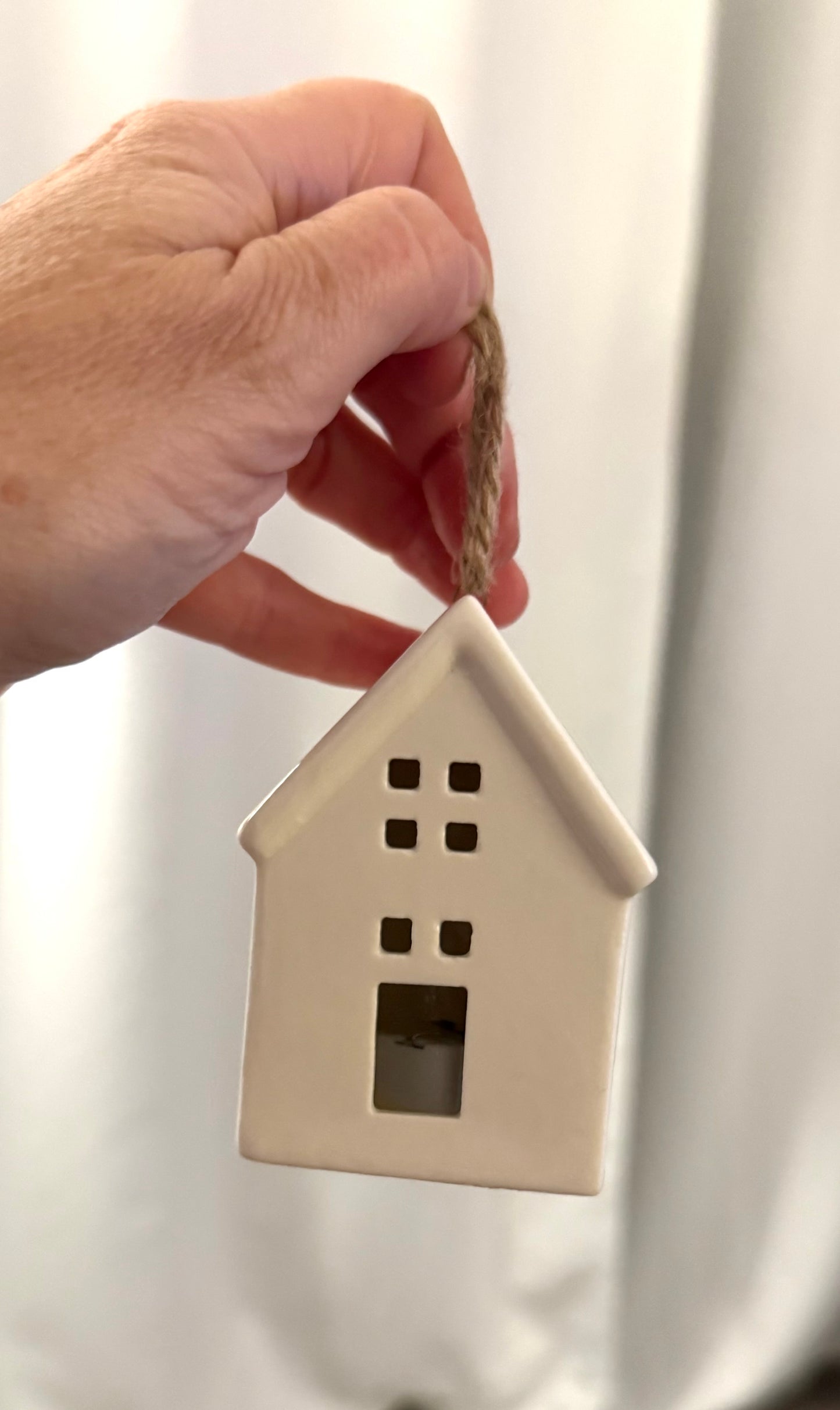 Scandi Style White LED Tree Decoration