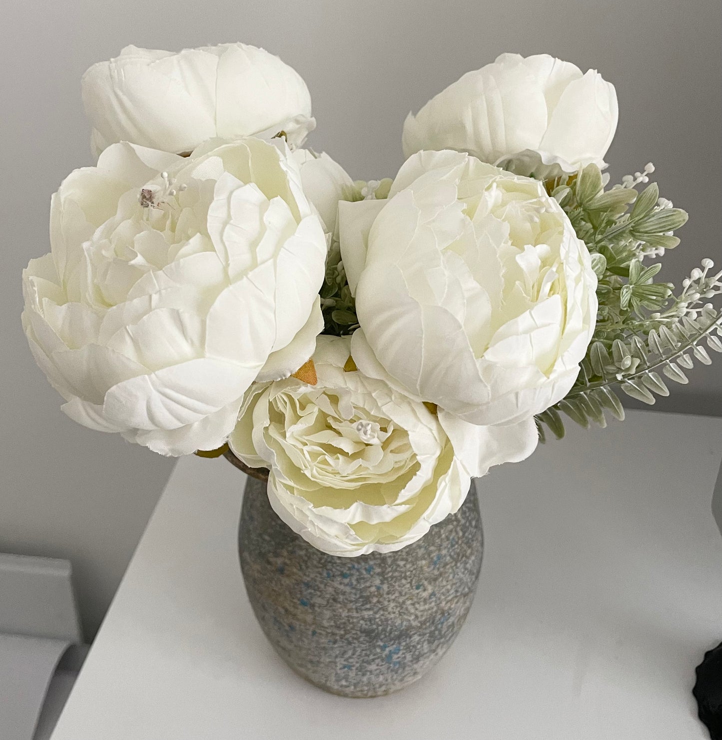 The Versailles Large  Bouquet of Artificial White Roses