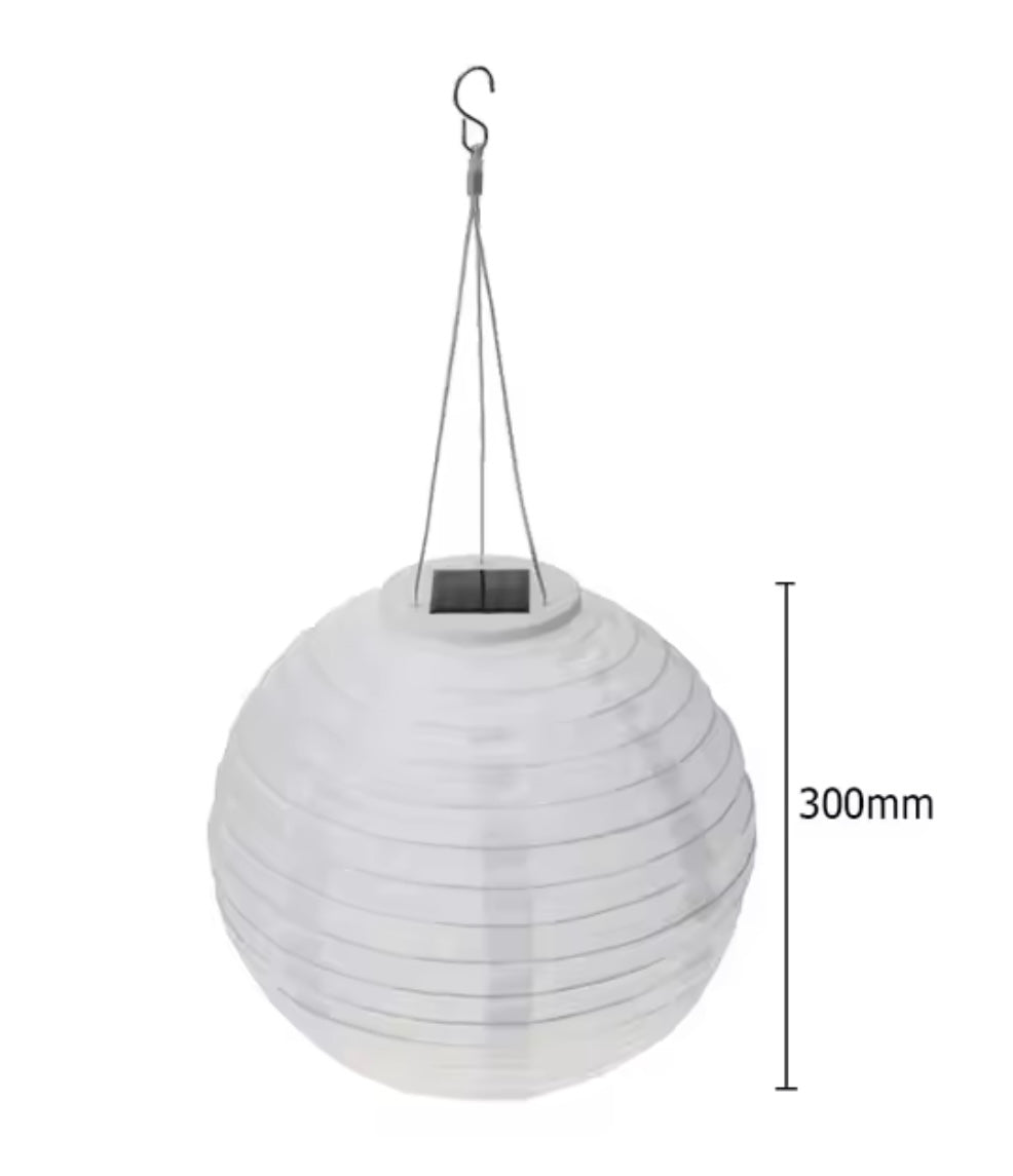 White Solar Powered Outdoor Lanterns